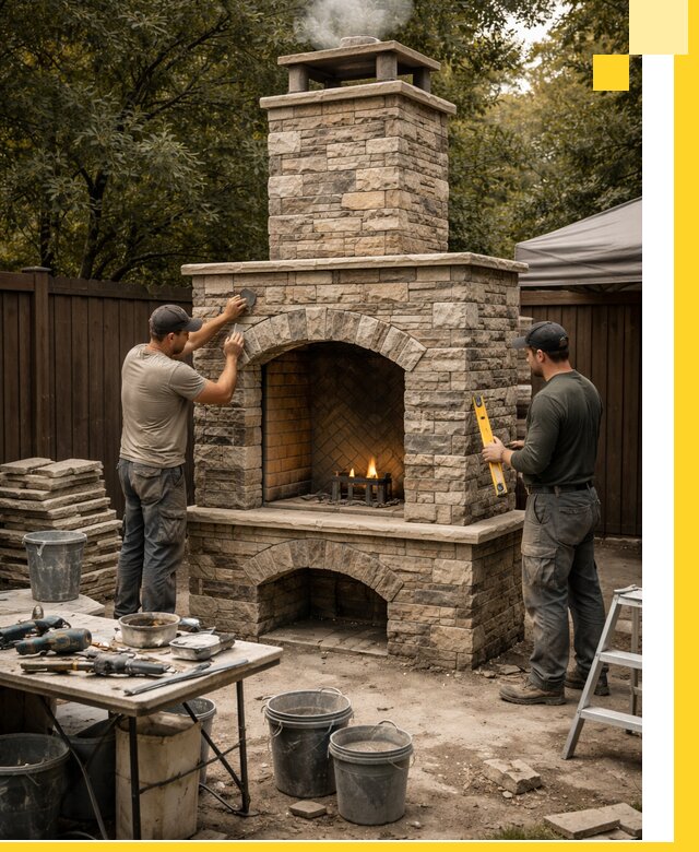 Проектирование и установка уличных каминов в Таре