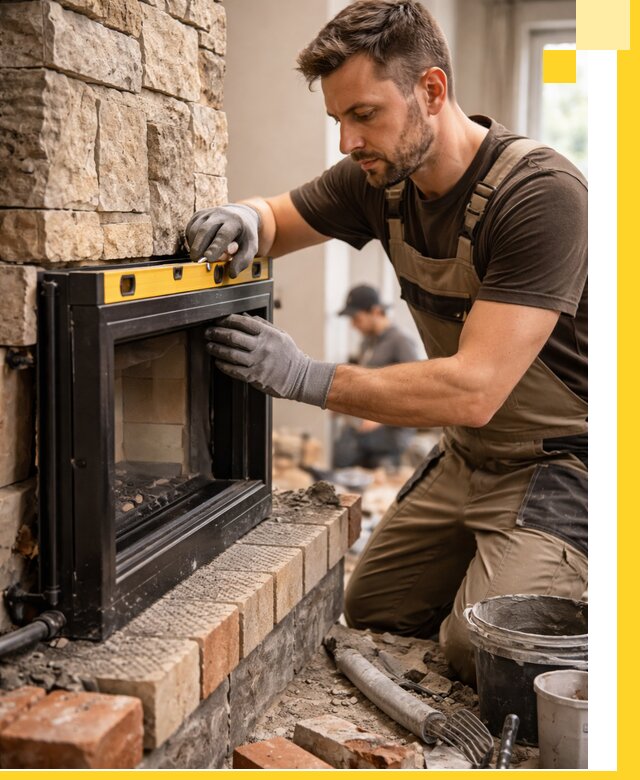 Дровяные камины под ключ в Таре: монтаж, обустройство