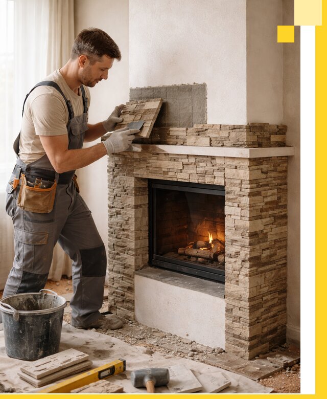 Изготовление и монтаж каминов для дома под ключ в Таре