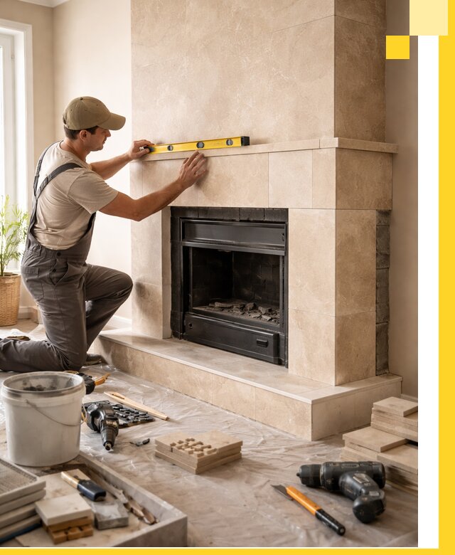 Установка и монтаж каминов в частном доме под ключ в Таре