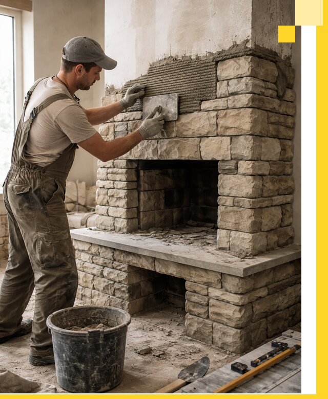 Строительство каминов под ключ в Таре от проектирования до монтажа