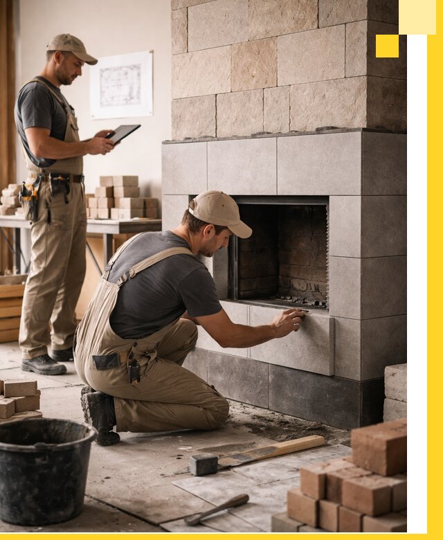 Индивидуальные проекты каминов и каминных систем в Таре