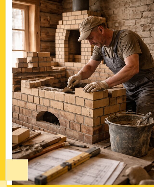 Кладка печей из кирпича в Таре цены от 30864 р. - ЭриданТар