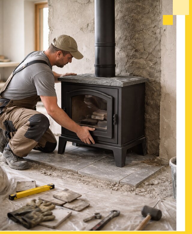 Профессиональный монтаж печей и каминов в Таре под ключ