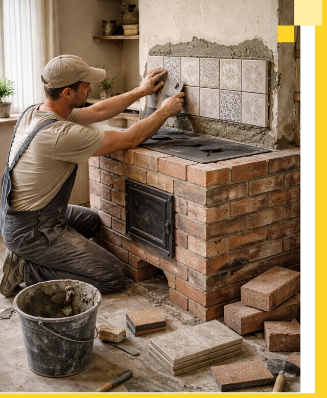 Печи с плитой на заказ монтаж гарантия и сервис в Таре