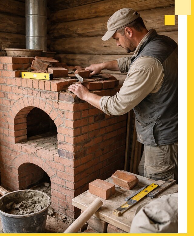 Изготовление и установка русских печей в Таре под ключ