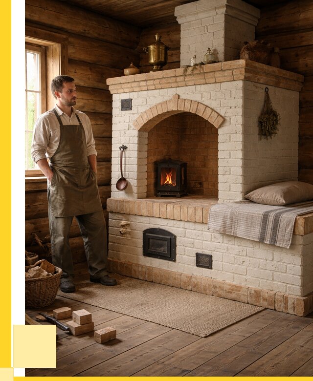 Русские печи с лежанкой под ключ в Таре от 154320 р. ЭриданТар