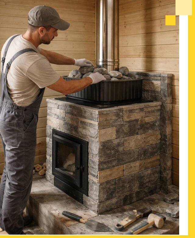 Печи для парной в Таре, производство, монтаж и обслуживание