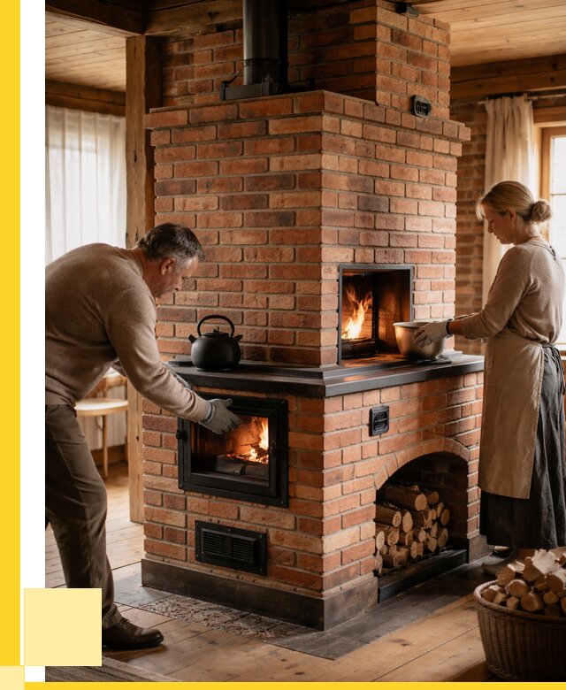 Печи для загородного дома под ключ в Таре от 82304 р. | ЭриданТар