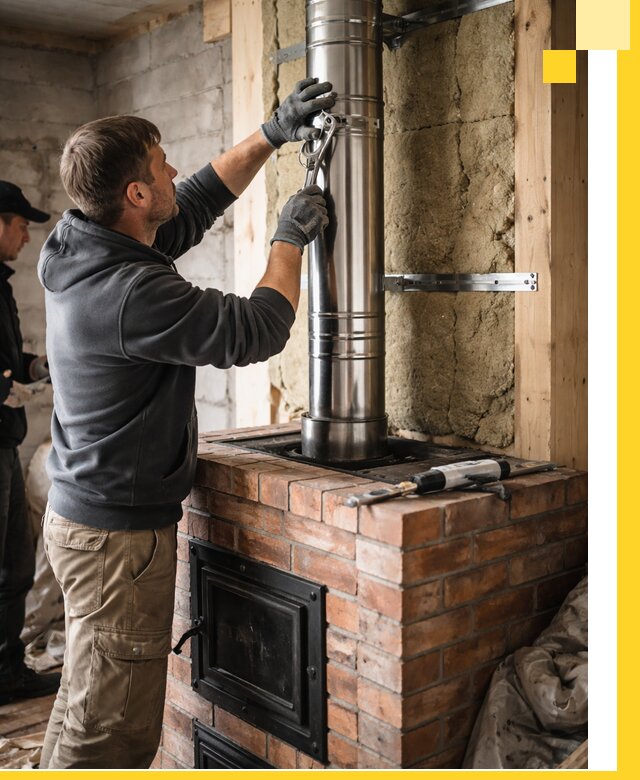 Изготовление и монтаж печей и дымоходов под ключ в Таре