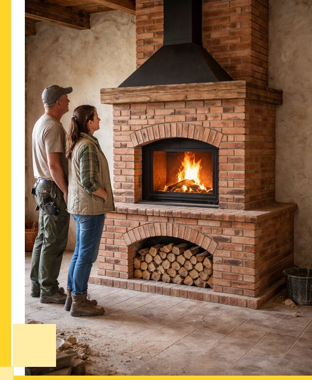 Печи камины из кирпича в Таре от 123456 р. | ЭриданТар