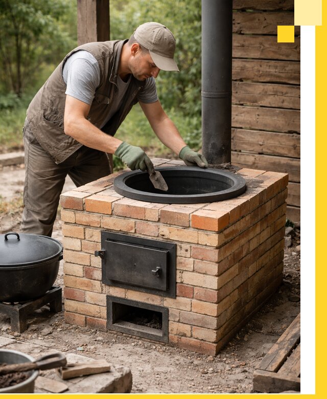 Изготовление и установка печей для казана в Таре под ключ