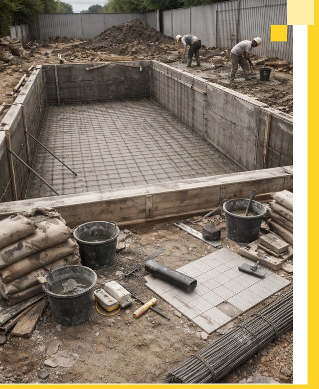 Строительство бассейнов под ключ в Таре, дизайн и монтаж