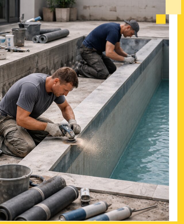 Профессиональный ремонт бассейнов под ключ в Таре