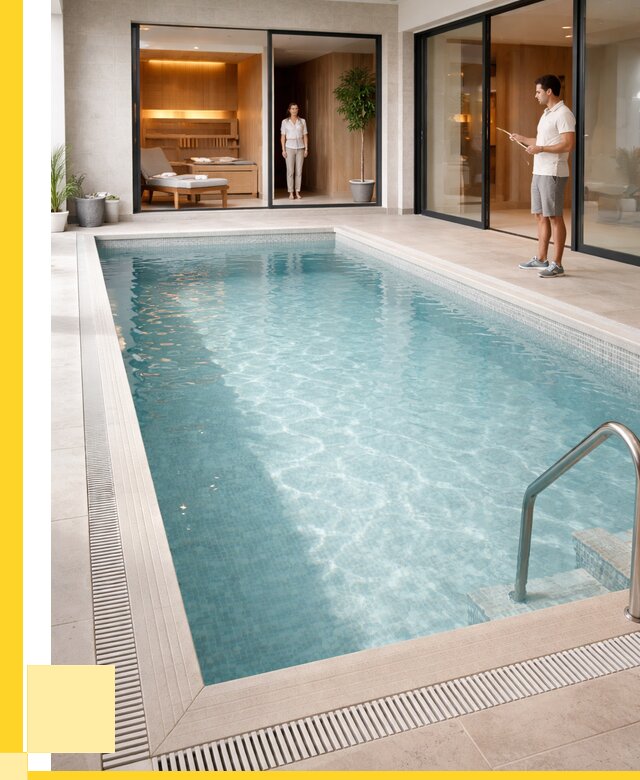 Отделка бассейна пленкой ПВХ в Таре от 3601 р. - ЭриданТар