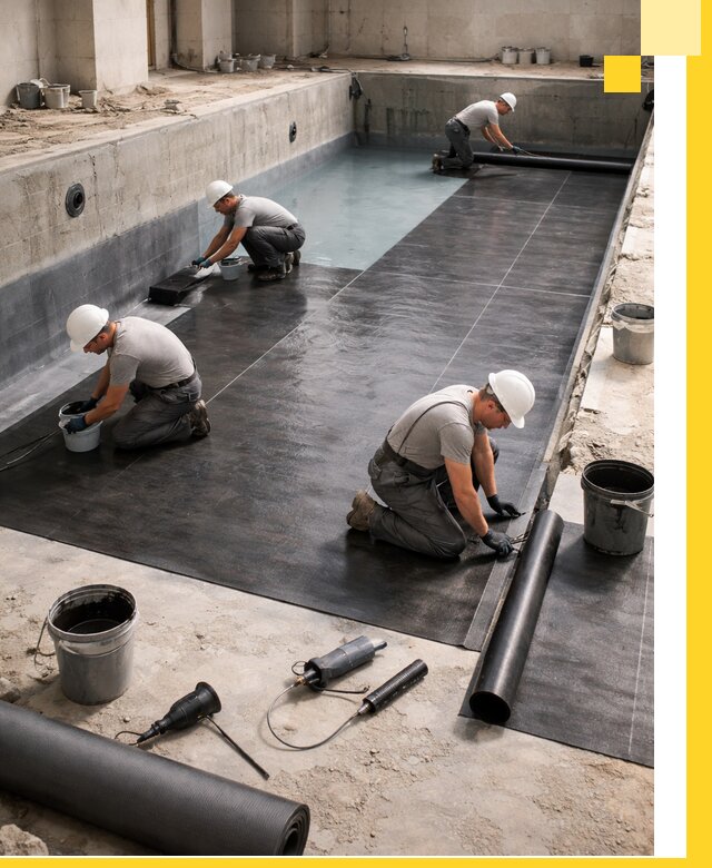 Профессиональная гидроизоляция бассейнов и чаш в Таре под ключ