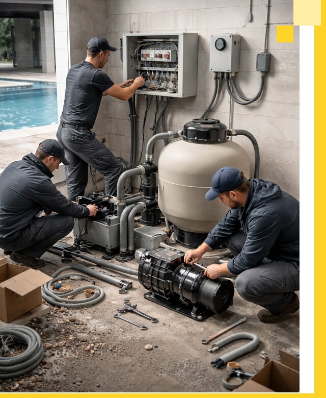 Профессиональный монтаж оборудования для бассейнов в Таре