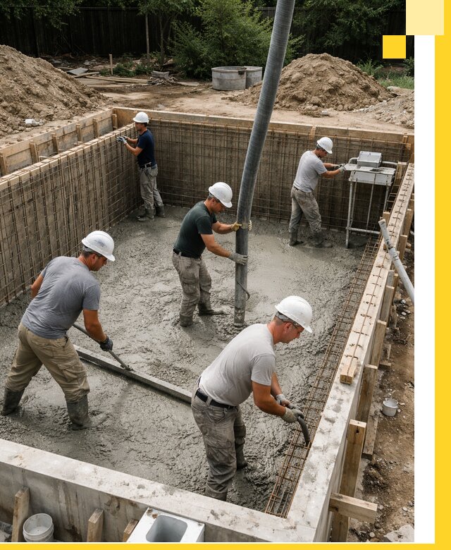 Строительство бетонных бассейнов под ключ в Таре