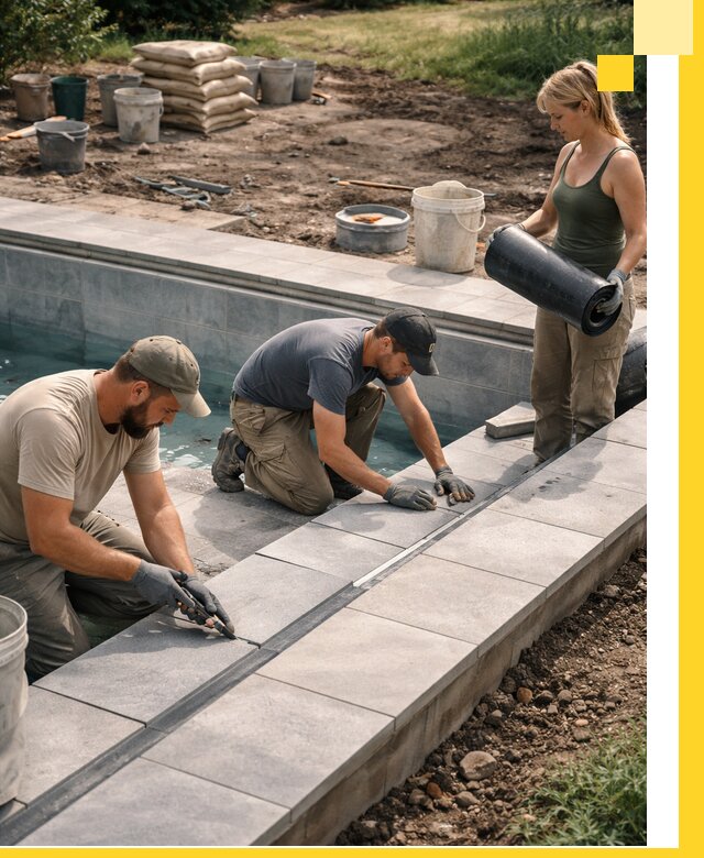 Строительство и монтаж уличных бассейнов под ключ в Таре