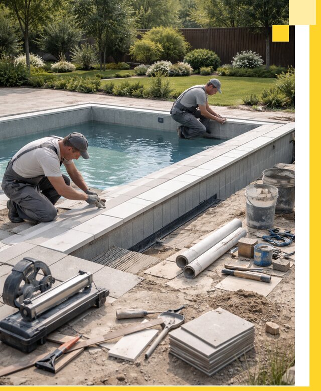 Строительство открытых бассейнов под ключ в Таре профессионально