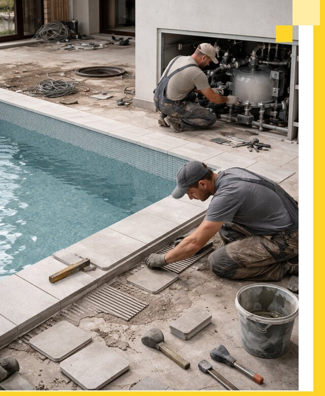 Строительство и монтаж бассейнов в коттедже в Таре