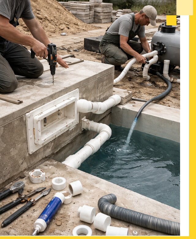 Строительство скиммерных бассейнов под ключ в Таре