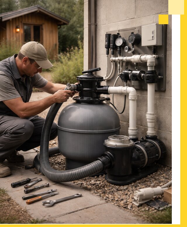 Продажа и монтаж фильтров и насосов для бассейнов в Таре