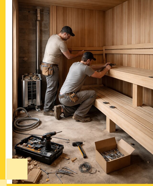 Монтаж саун под ключ в Таре от 123456 р. | ЭриданТар