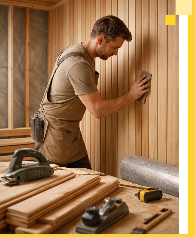 Профессиональная отделка саун и парных под ключ в Таре