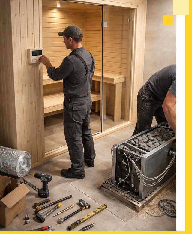 Поставка, установка и монтаж электрических саун в Таре