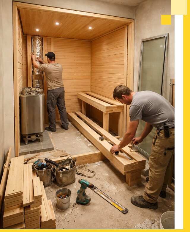 Проектирование и установка домашних саун под ключ в Таре