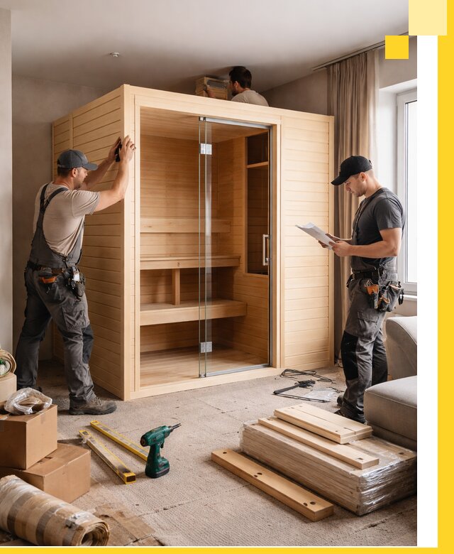 Установка и благоустройство саун в квартире в Таре