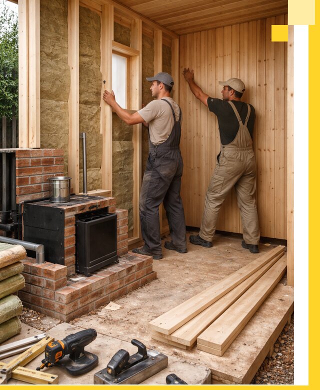 Строительство и установка дачных саун под ключ в Таре