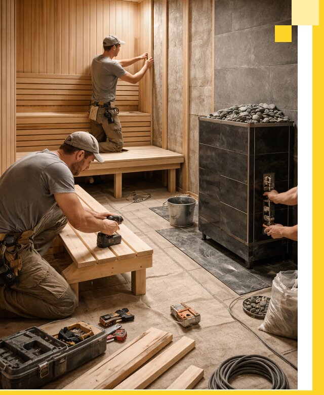 Дизайн и строительство интерьерных саун под ключ в Таре