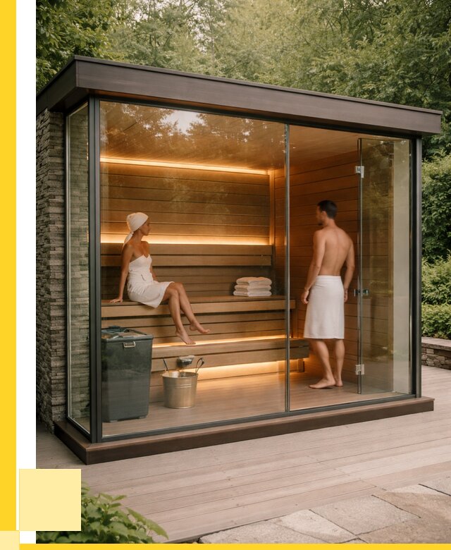 Сауна стеклянная и двери для сауны в Таре от 257200 р. | ЭриданТар