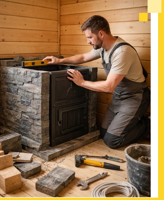 Производство и установка печей для саун под ключ в Таре