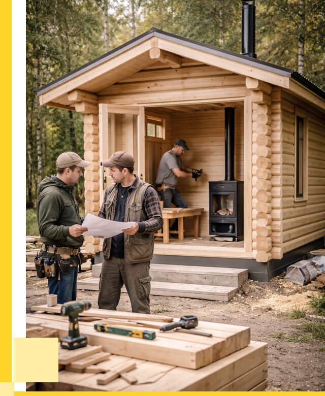 Монтаж бань под ключ в Таре — от 205760 р. | ЭриданТар