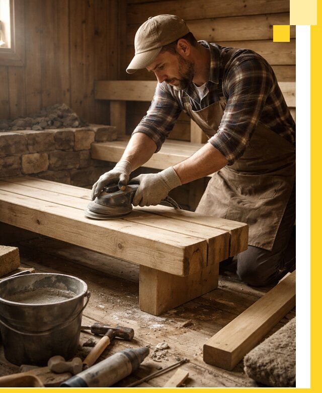 Ремонт бань под ключ в Таре с гарантией качества и сроков