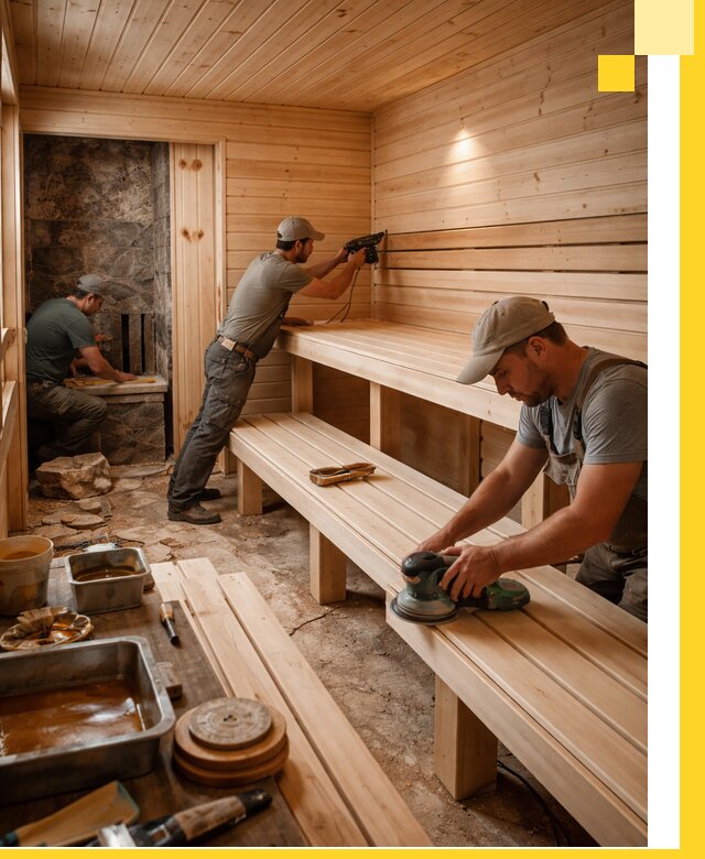 Профессиональная отделка бань в Таре под ключ, с гарантией