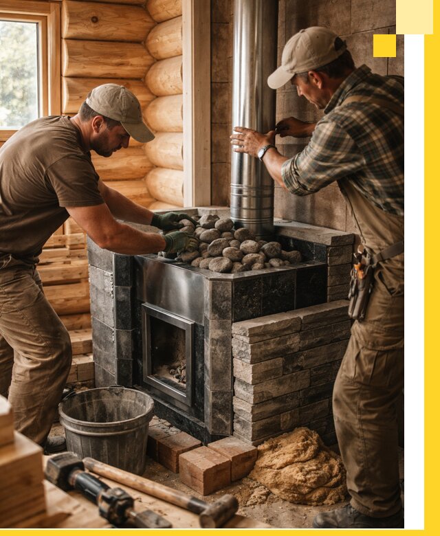 Строительство и отделка русских бань под ключ в Таре