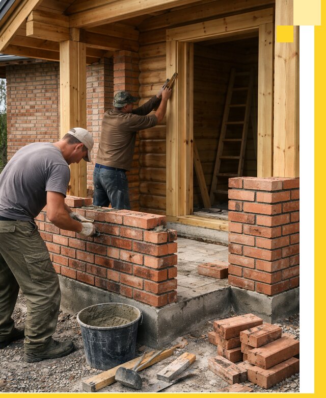 Строительство кирпичных бань под ключ в Таре с гарантией качества