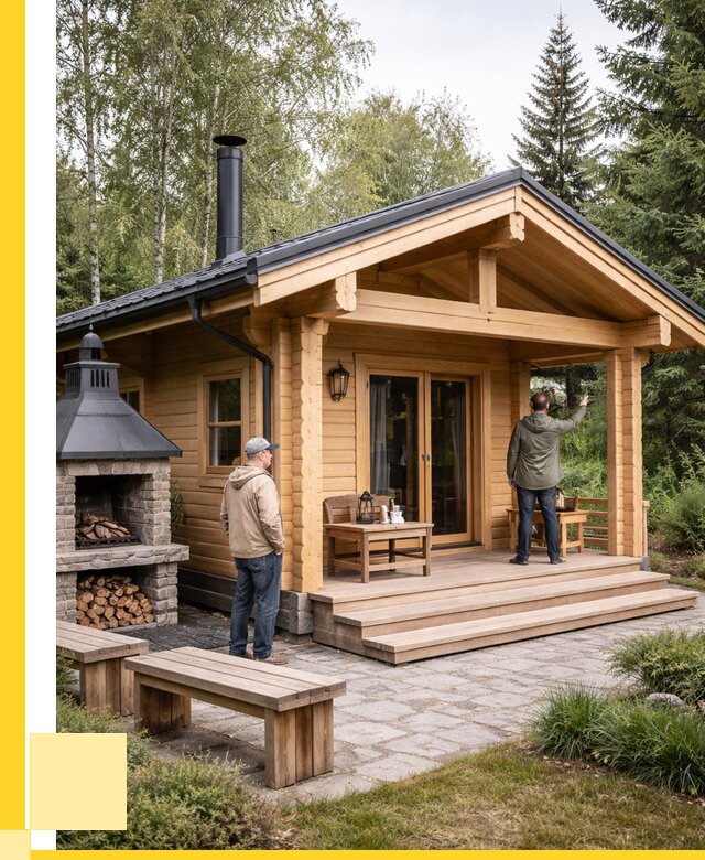 Деревянные бани под ключ в Таре от 462960 р. | ЭриданТар