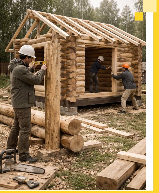 Строительство бань для дачи под ключ в Таре с доставкой и монтажом