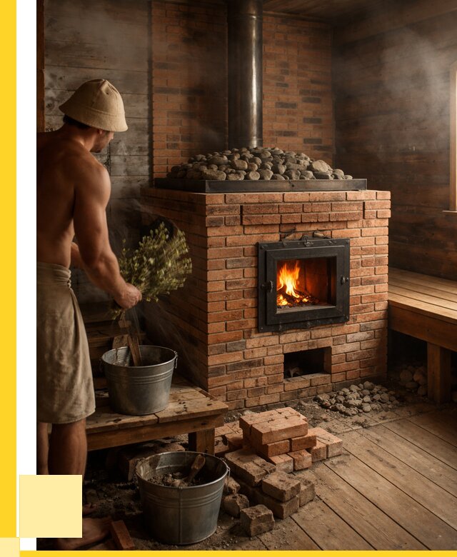 Кирпичные банные печи в Таре от 92592 р. | ЭриданТар