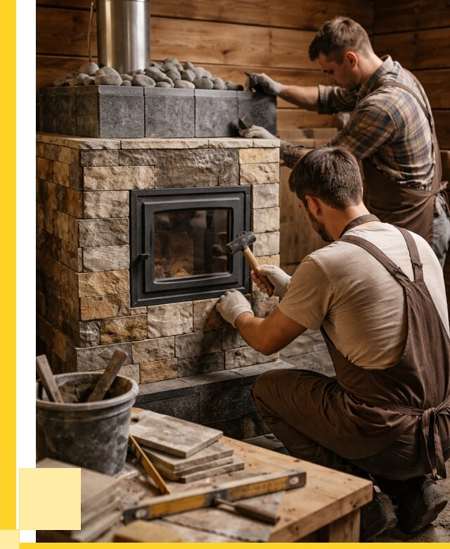 Облицовка банной печи в Таре от 15432 р. | ЭриданТар