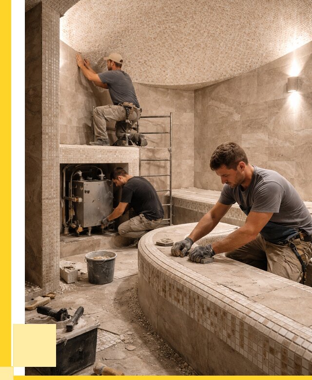 Монтаж хамамов под ключ в Таре от 257200 р. ЭриданТар