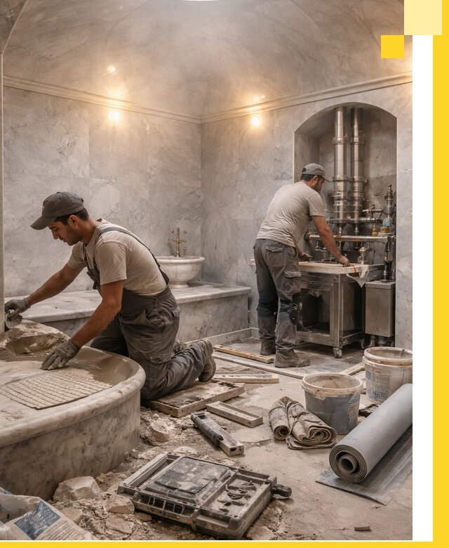 Строительство турецких бань хаммам под ключ в Таре