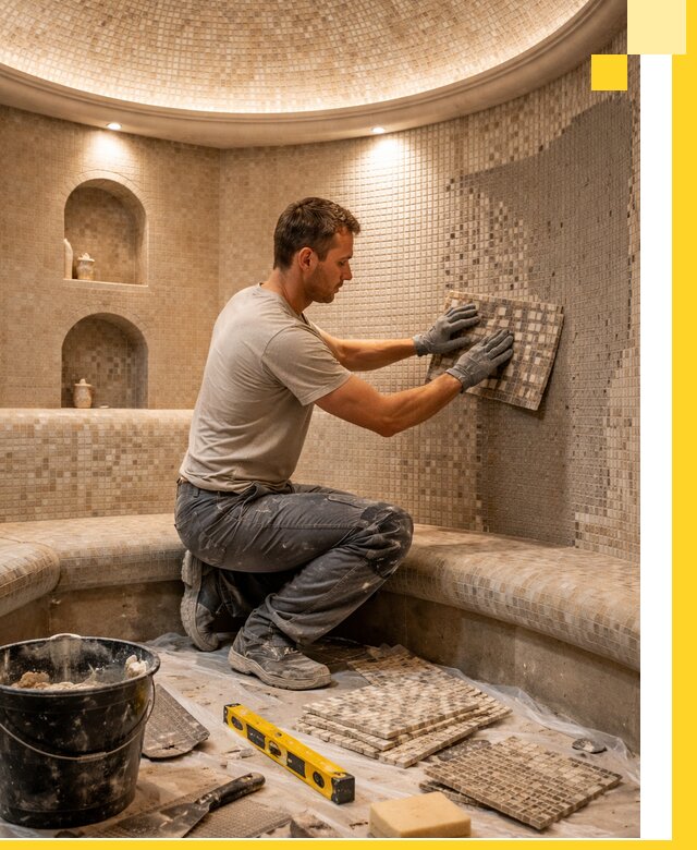 Устройство и монтаж домашнего хамама под ключ в Таре