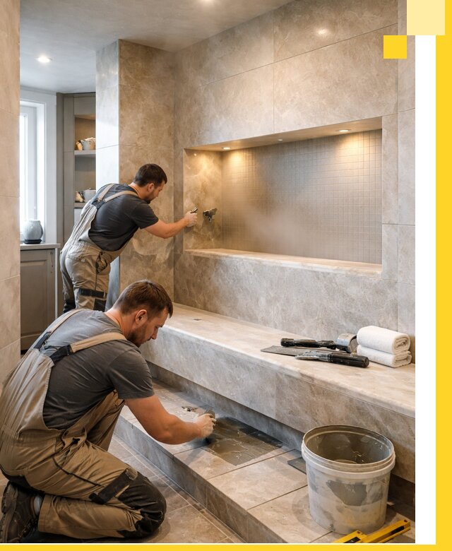 Профессиональное строительство хамама в квартире в Таре