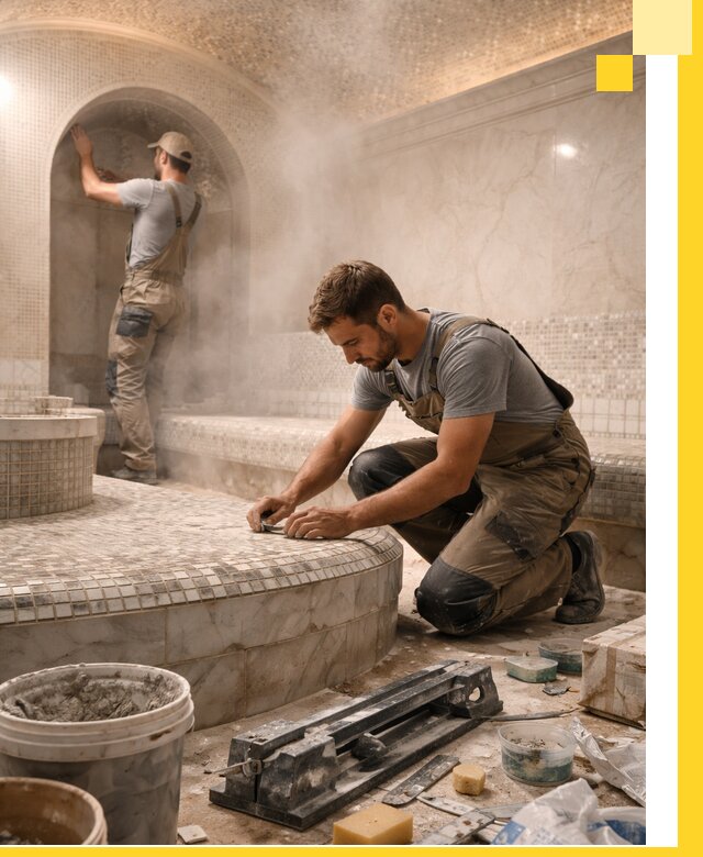 Профессиональный дизайн хамама и SPA под ключ в Таре